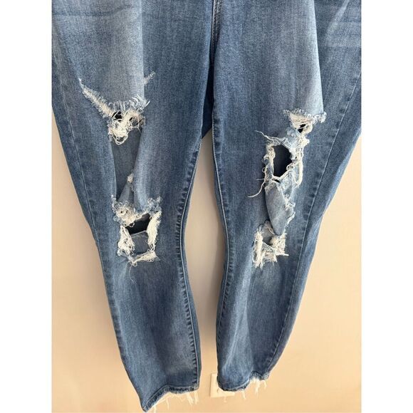 Judy Blue Relaxed Fit Straight Destroyed Jeans, Women’s Size 16 W - Picture 9 of 11